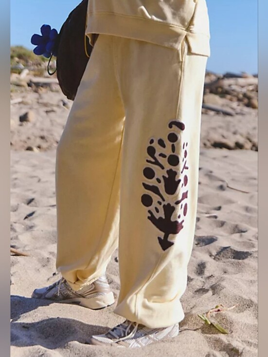 Free People Pants - Free People Movement Sweatpants With Logo Graphic Along The Side Leg
